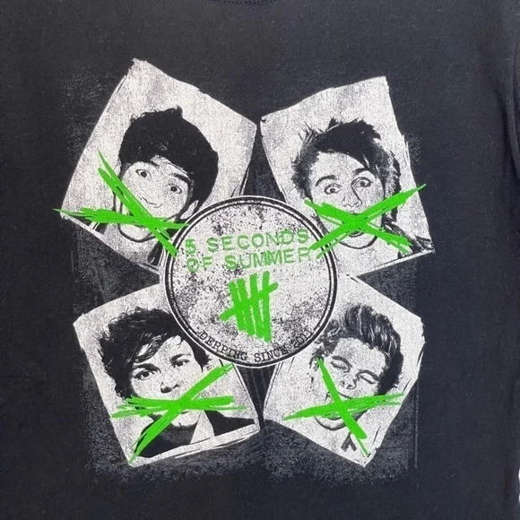 5 Seconds Of Summer Rowdy Girls Soft tee - Picture 7 of 8